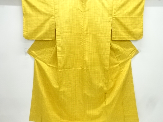 JAPANESE KIMONO / HITOE / TSUMUGI / WOVEN GRID